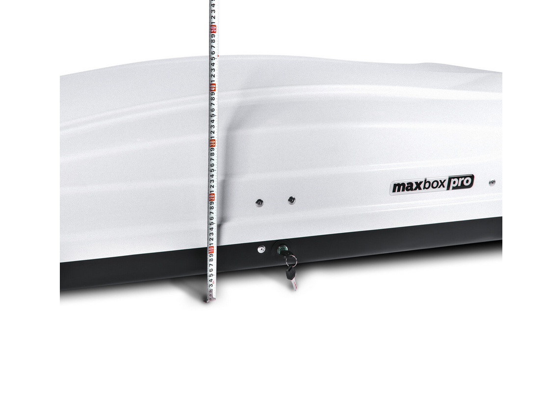 Автобокс MaxBox PRO 460 (средний) белый 175*84*42 см двустороннее открывание (багажный бокс на крышу) — изображение 3